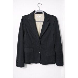 Vince Women’s Black Blazer Jacket Size 6 Single Breasted Tailored Stretch. HL310